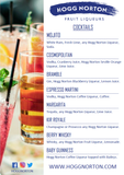 Hogg Norton Liqueur cocktail menu