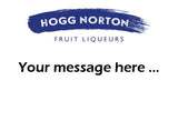 Hogg Norton Fruit Liqueurs personalized message card, customize your Prosecco Gift Set with your own special message included inside the box. hoggnorton, Liqueurs