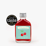 A gluten-free and vegan-friendly 50ml bottle of Hogg Norton Sour Cherry liqueur. Ideal for cocktails, Prosecco, Champagne, and desserts.