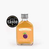 A gluten-free and vegan-friendly 50ml bottle of Hogg Norton Spiced Plum liqueur. Ideal for cocktails, Prosecco, Champagne, and desserts.
